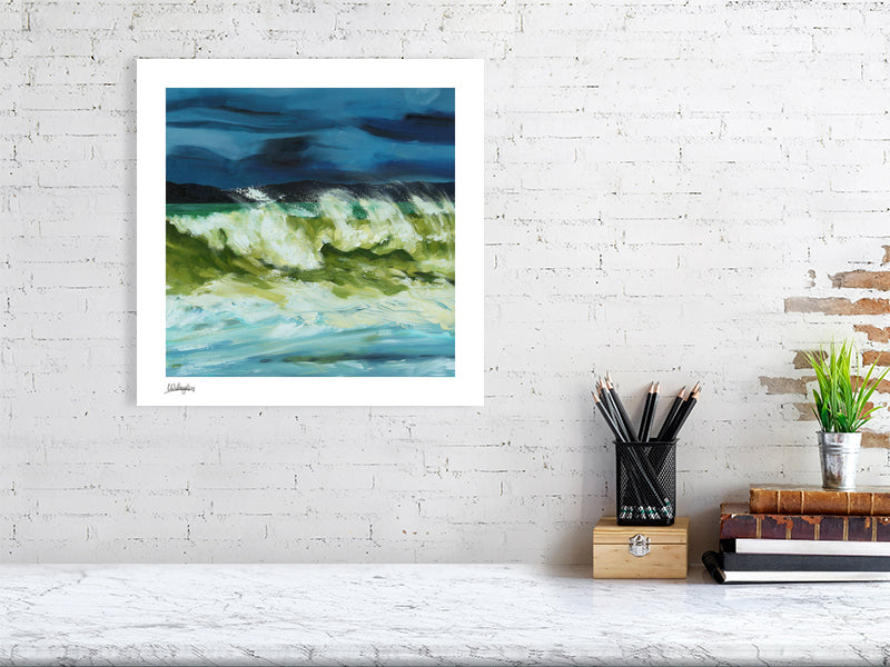 Expressive seascape wall art print