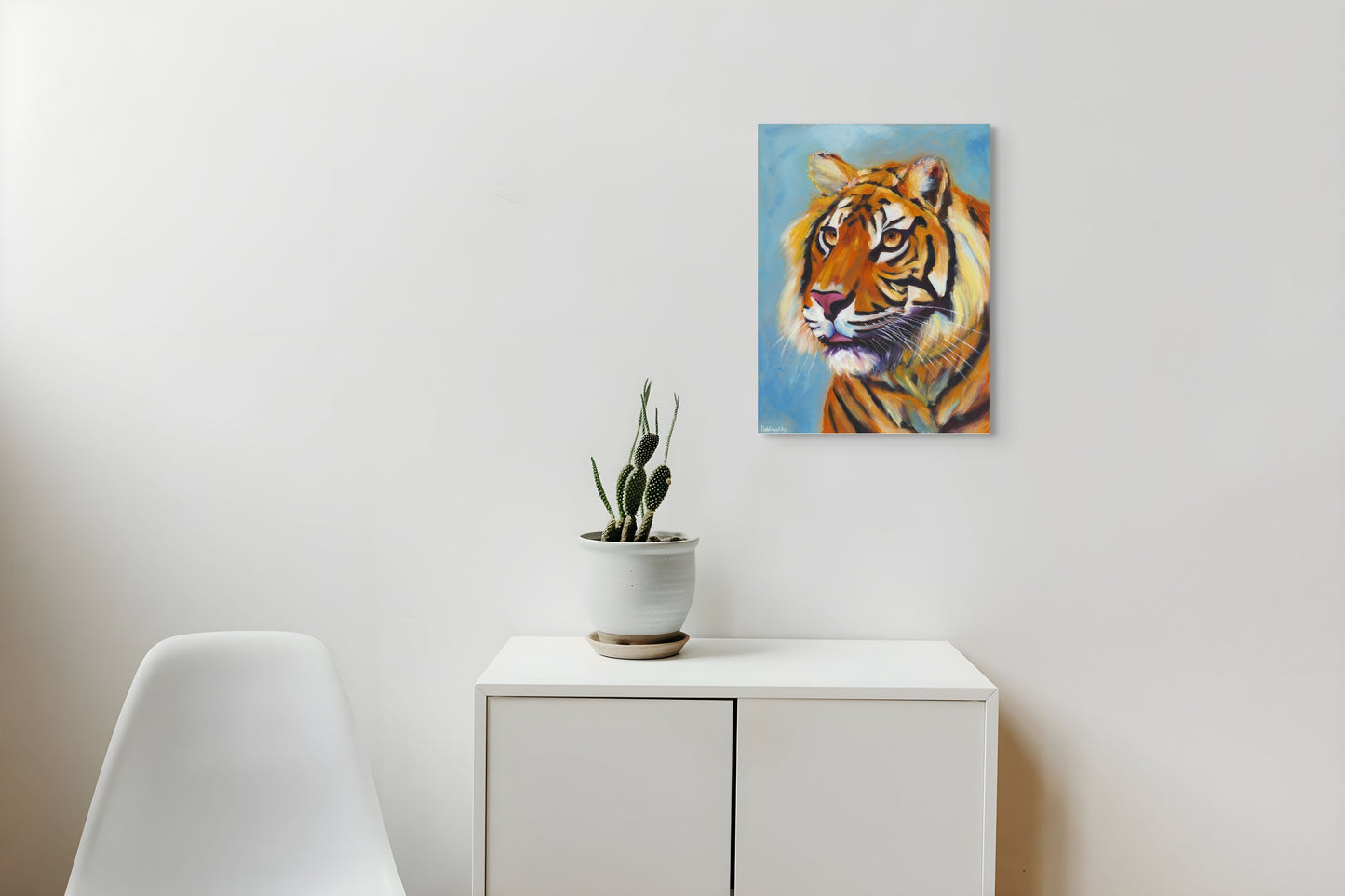 Original animal oil painting by British artist